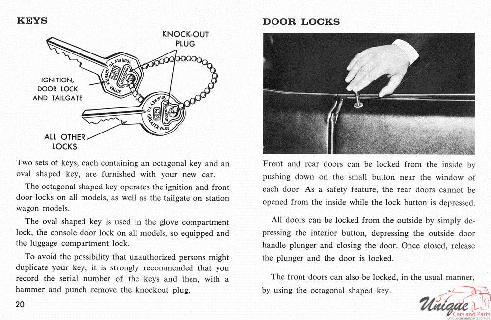1966 Pontiac Canadian Owners Manual Page 6